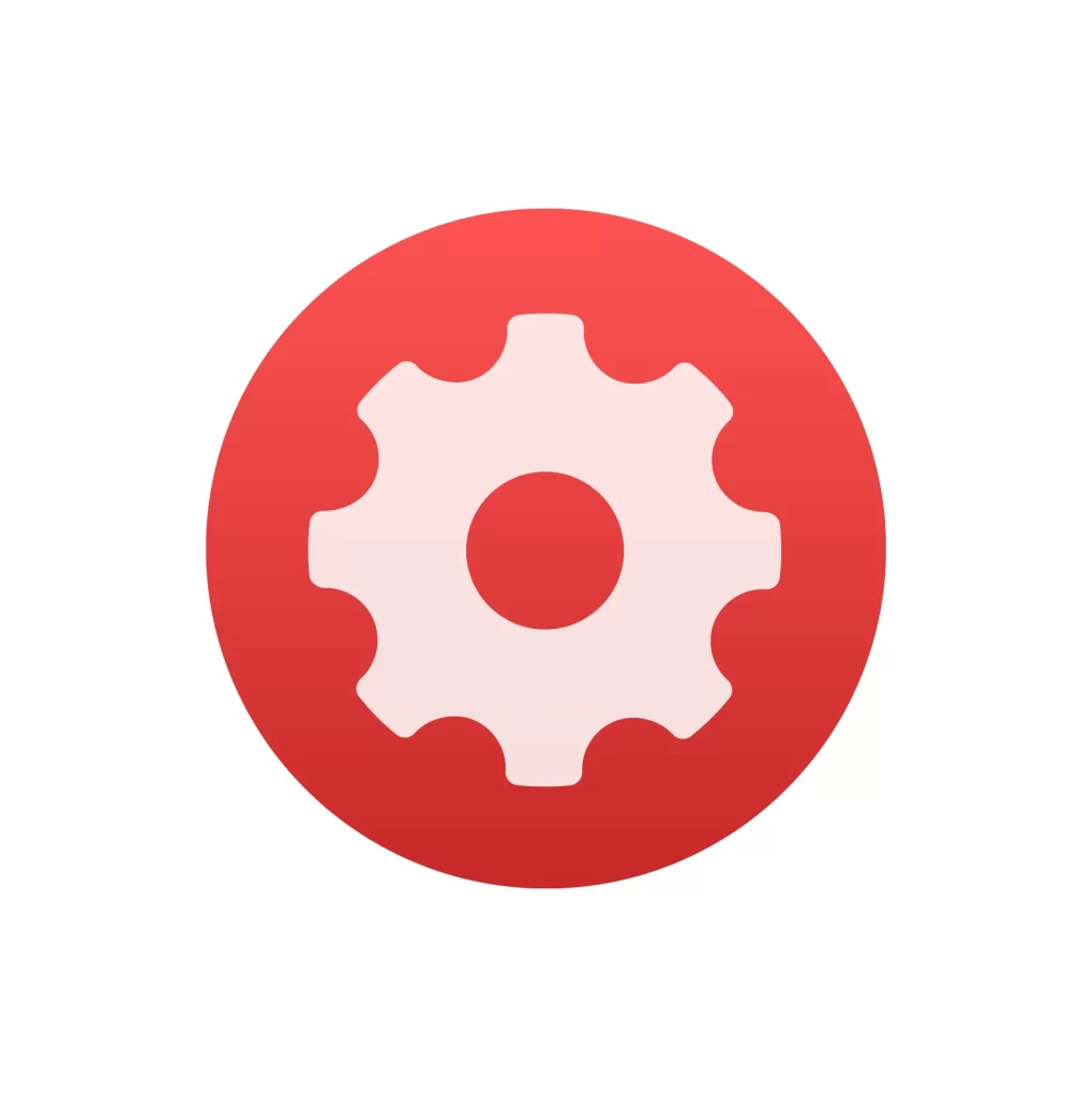 toothed gear wheel vector icon logo