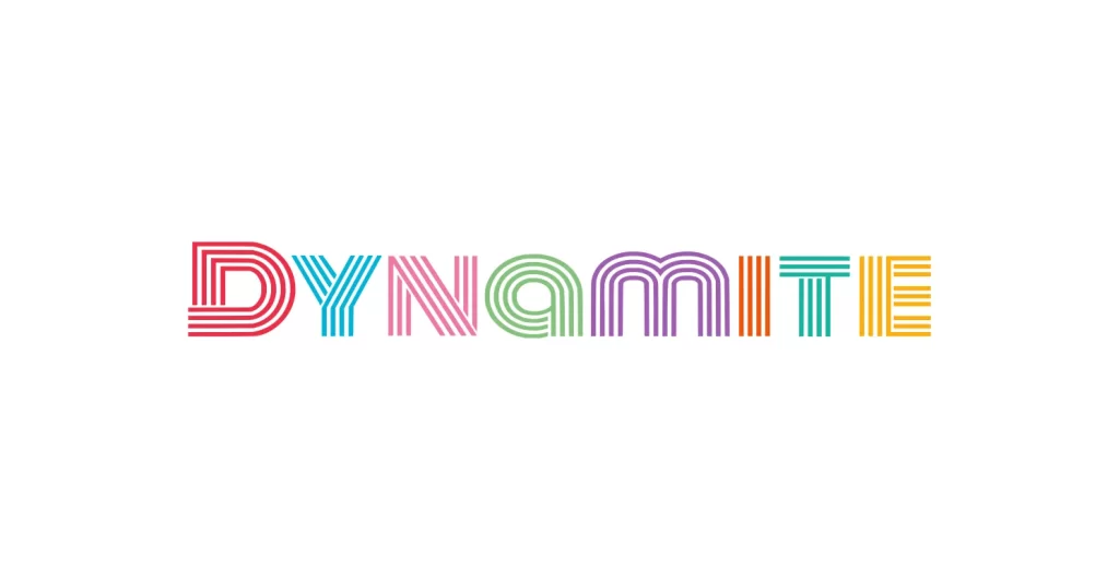 BTS Dynamite logo textlogo vector wordmark