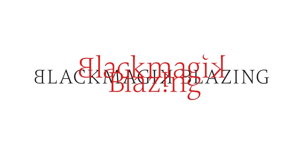 Blackmagik Blazing combined vector logo
