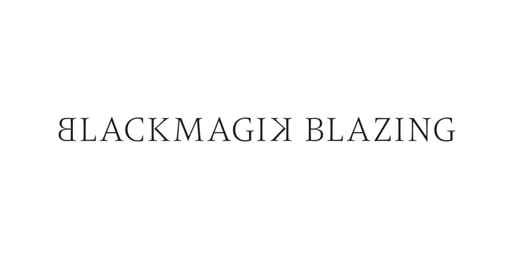 Blackmagik Blazing wordmark vector logo