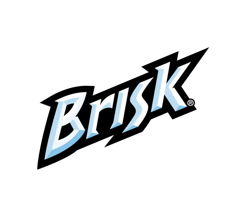 Brisk drinkbrand vector logo