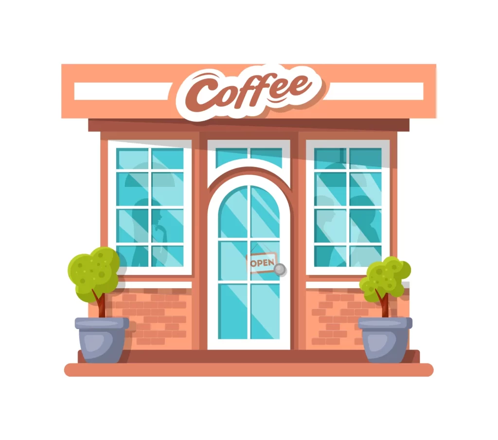 Coffee shop vector logo