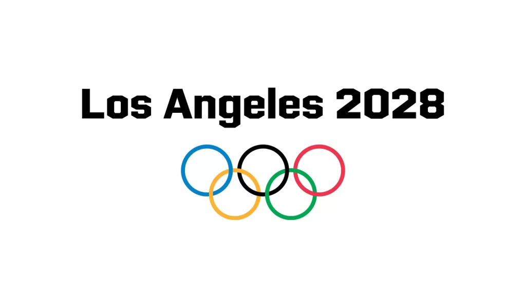 Los Angeles 2028 Summer Olympics text vector logo