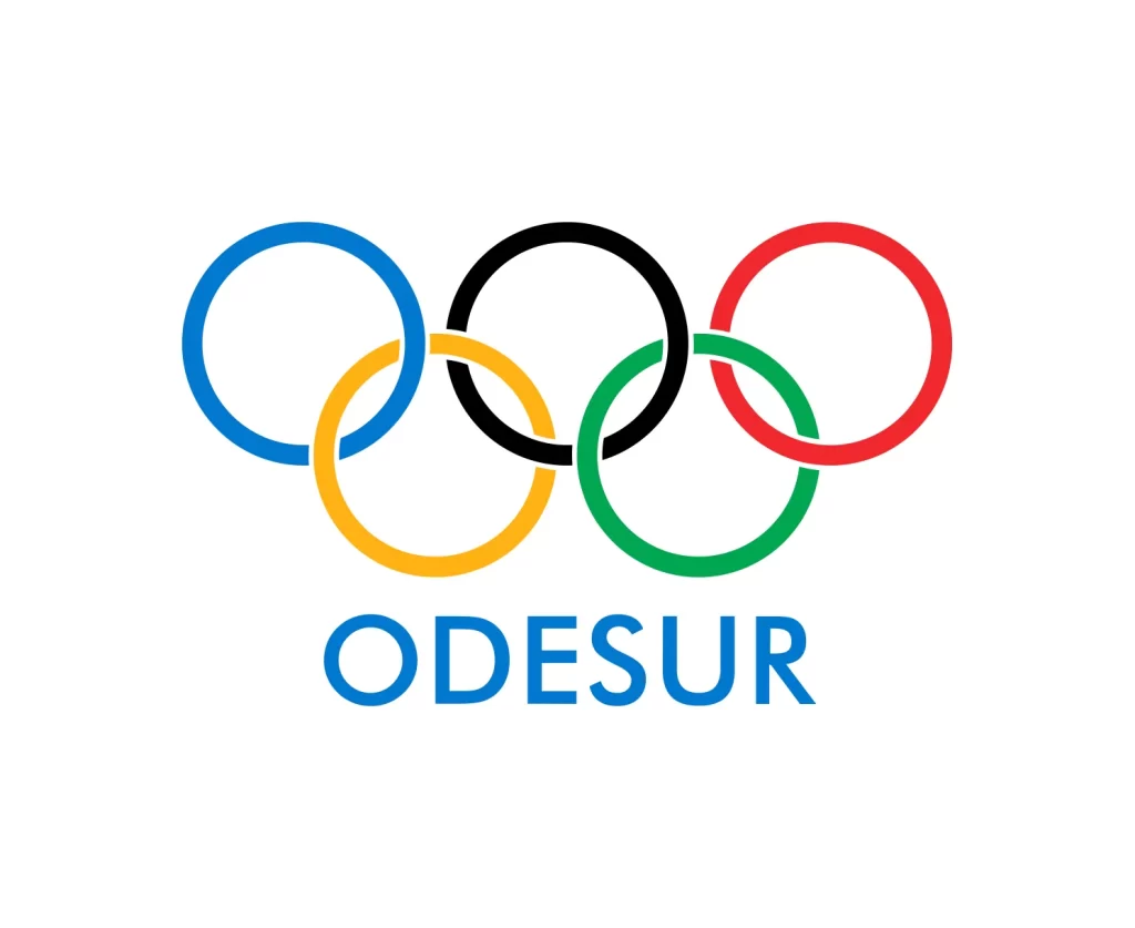 Olympic rings ODESUR rings vector Logo