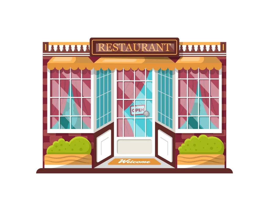 Restaurant vector illustration