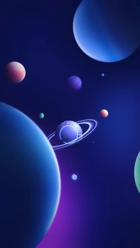 Space Planet dark illustration