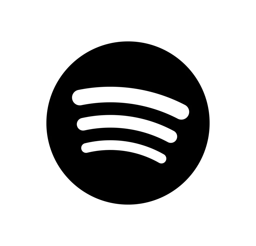 Spotify black logo vector