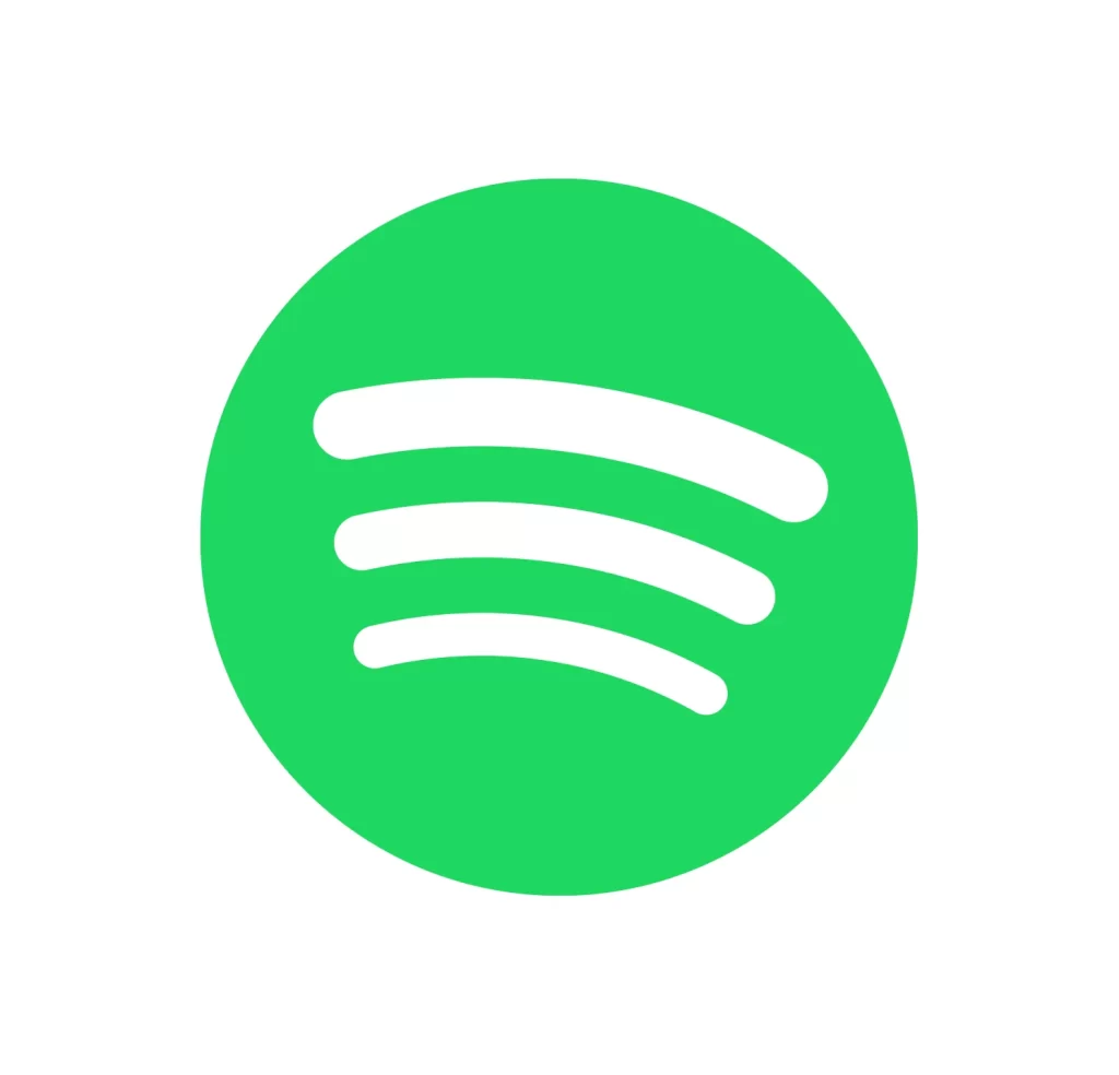 Spotify green logo vector