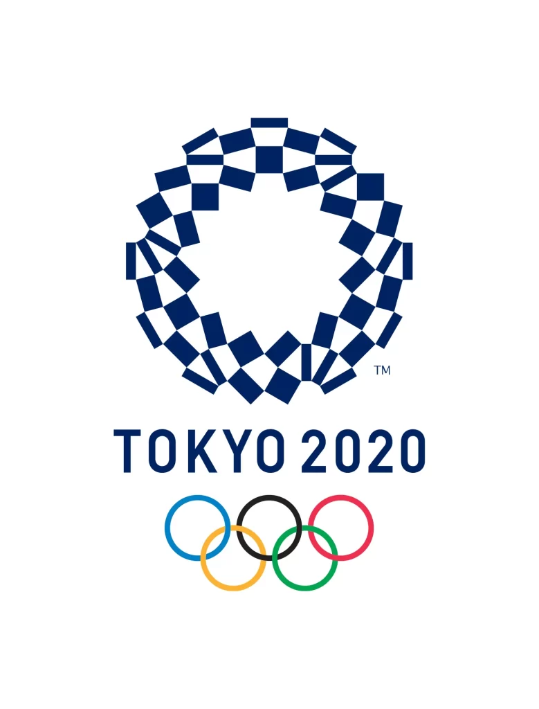 Tokyo 2020 Summer Olympics text vector logo