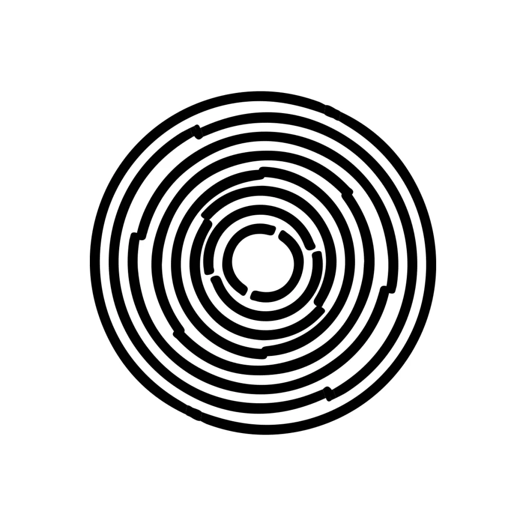 Annual ring circle vector