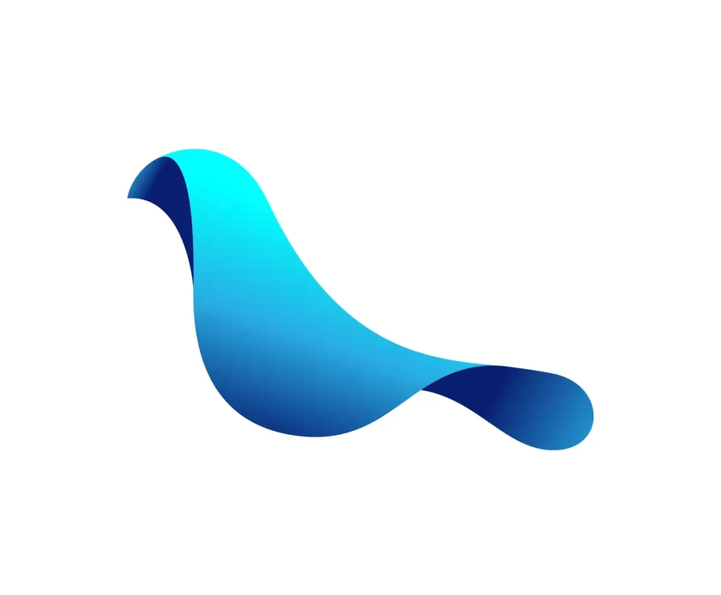bird wave vector logo