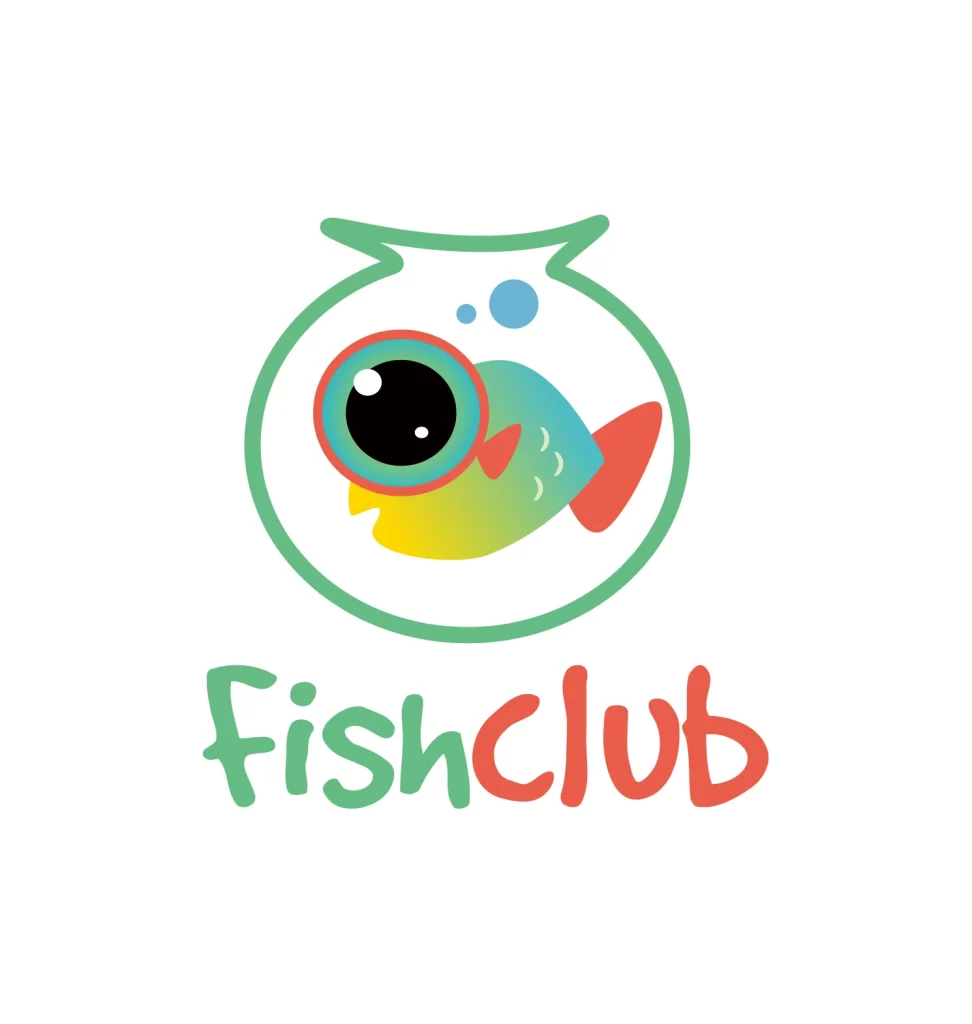 goldfish fish club vector logo