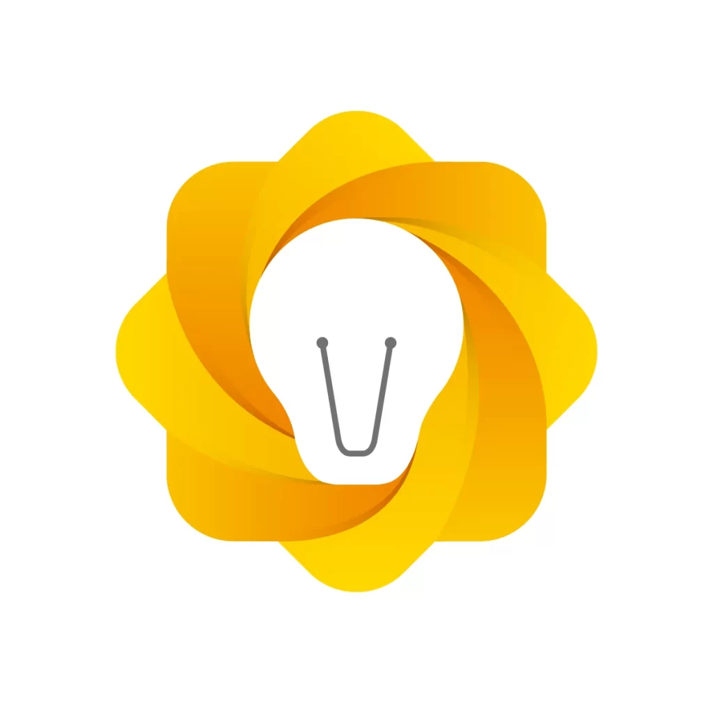 idea creat bulb vector logo