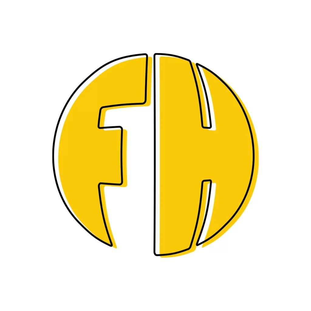 letter FH vector logo