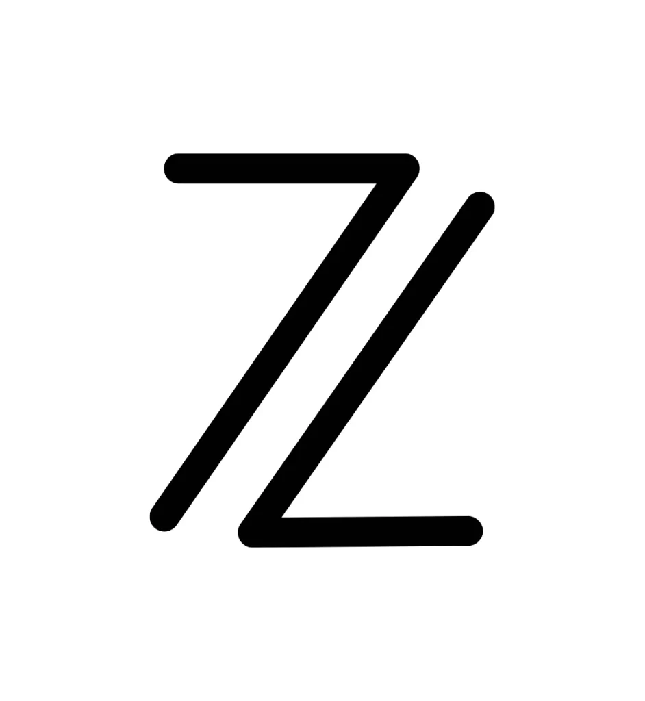 letter Z logo lines