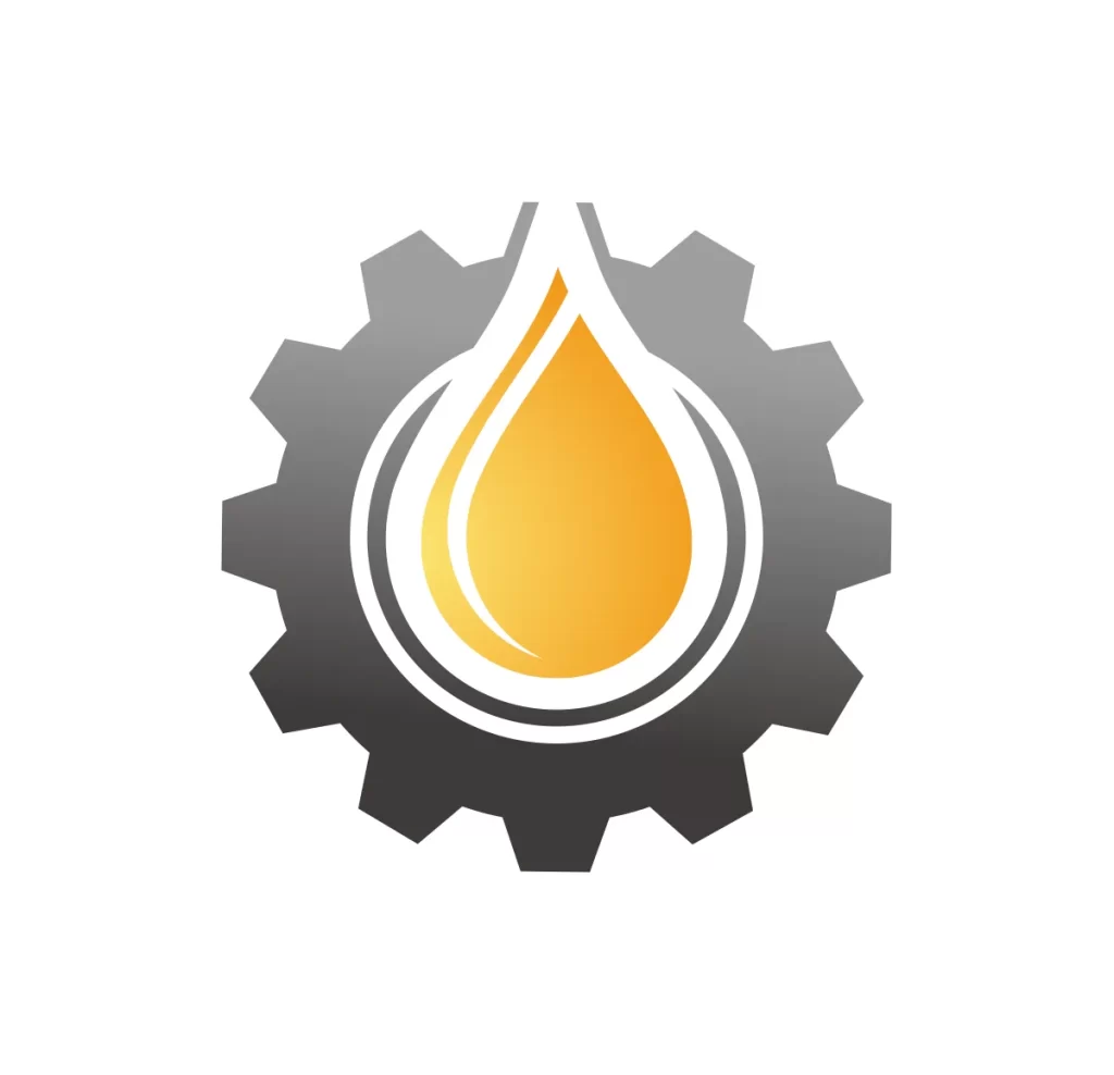 oil gear vector logo