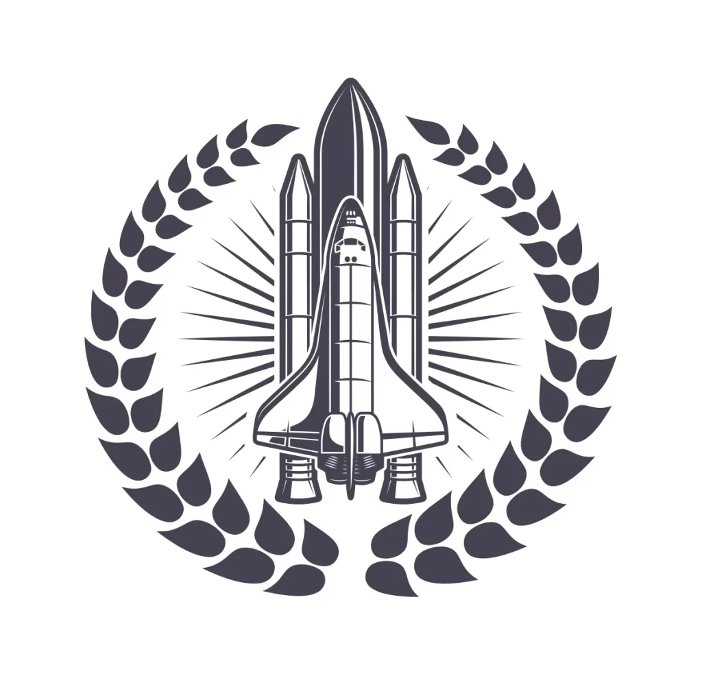 space shuttle aerospaceplane vector illustration