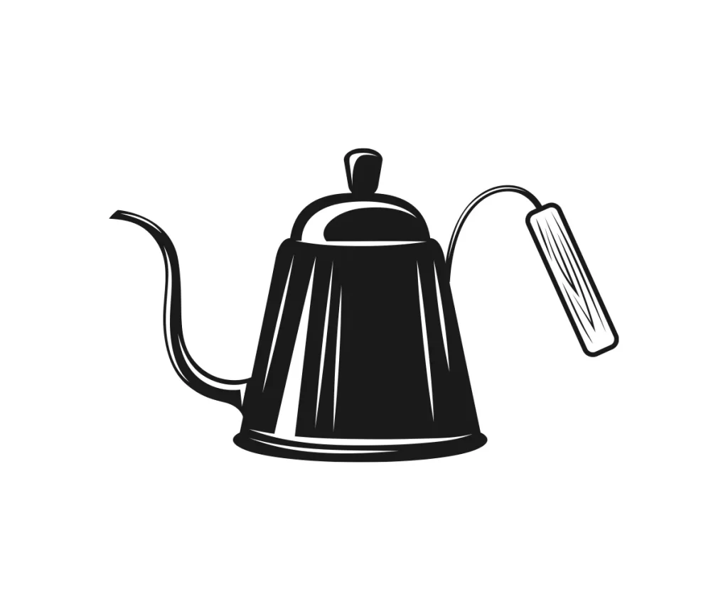 vintage coffee pot vector illustration