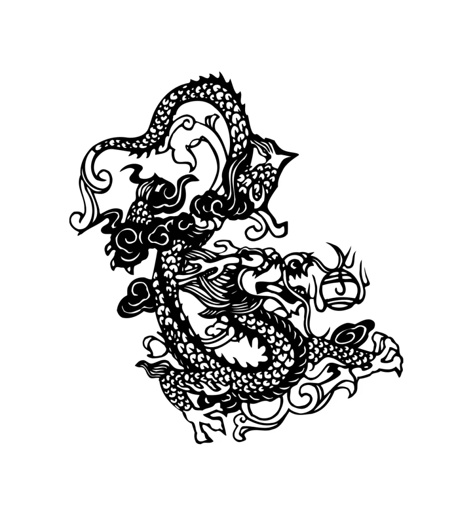 Chinese dragon vector illustration