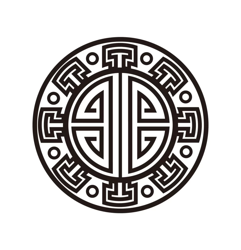 Chinese traditional pattern Shou character pattern vector logo