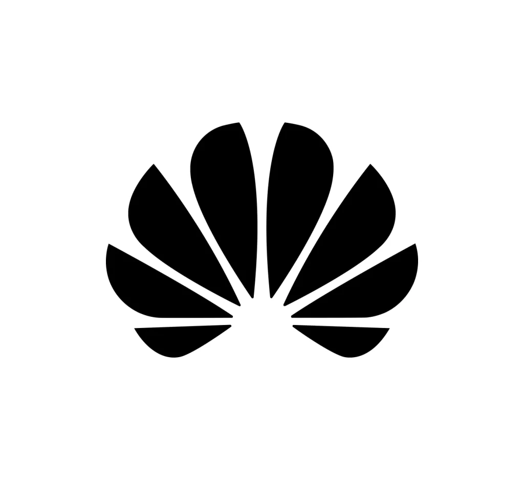 Huawei black icon vector logo