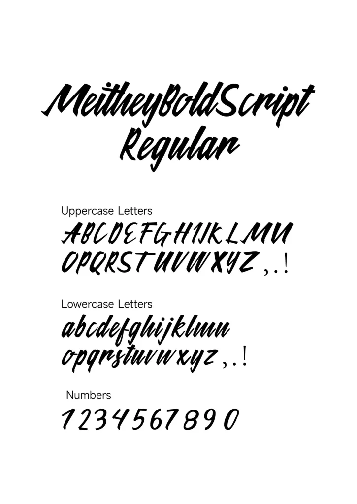 MeitheyBoldScript font download