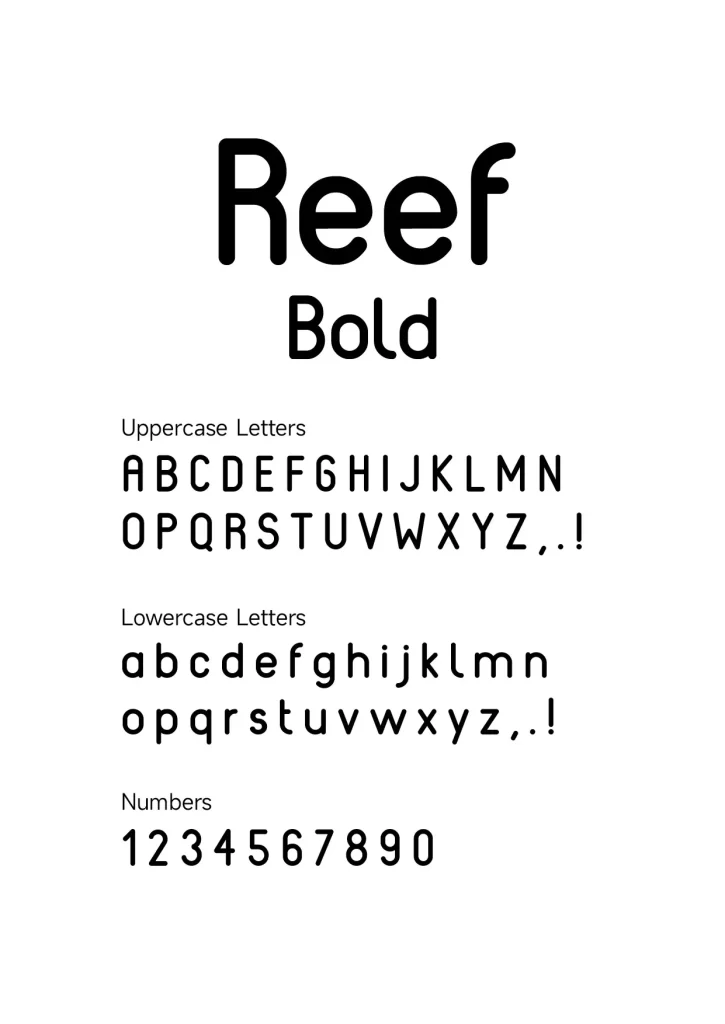 Reef Bold font download