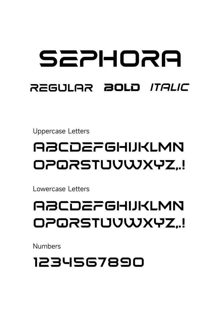 Sephora font download