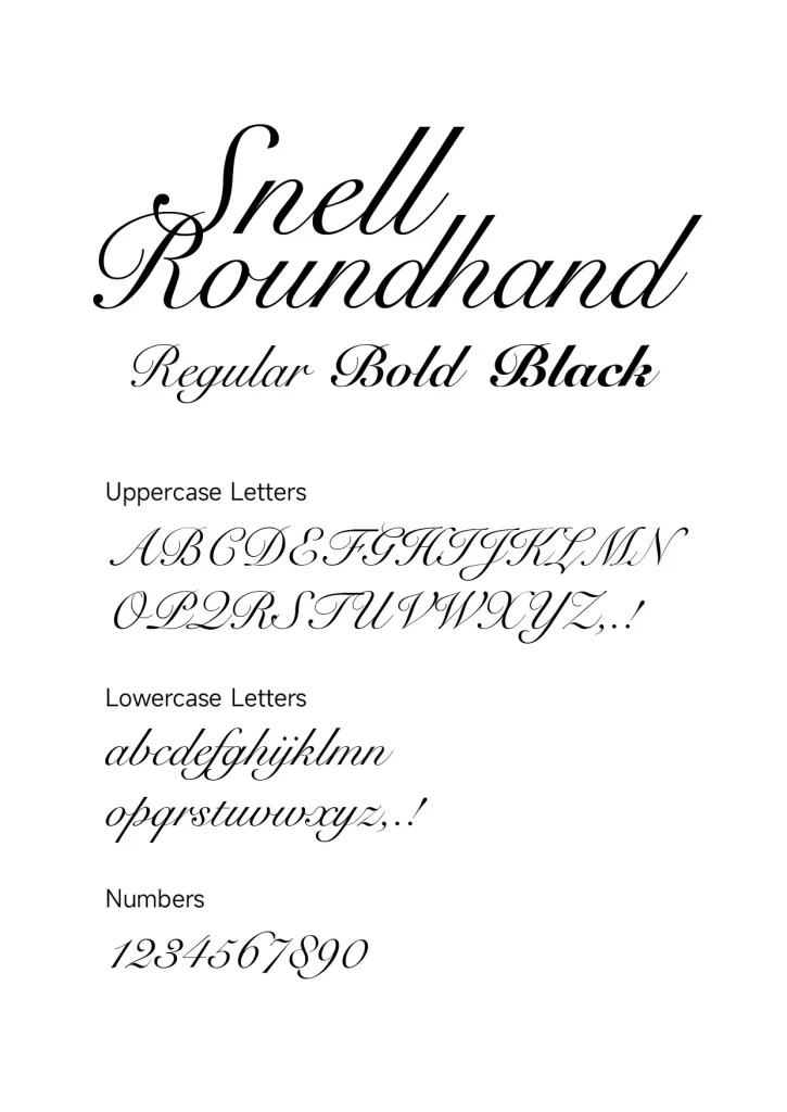 Snell Roundhand font download