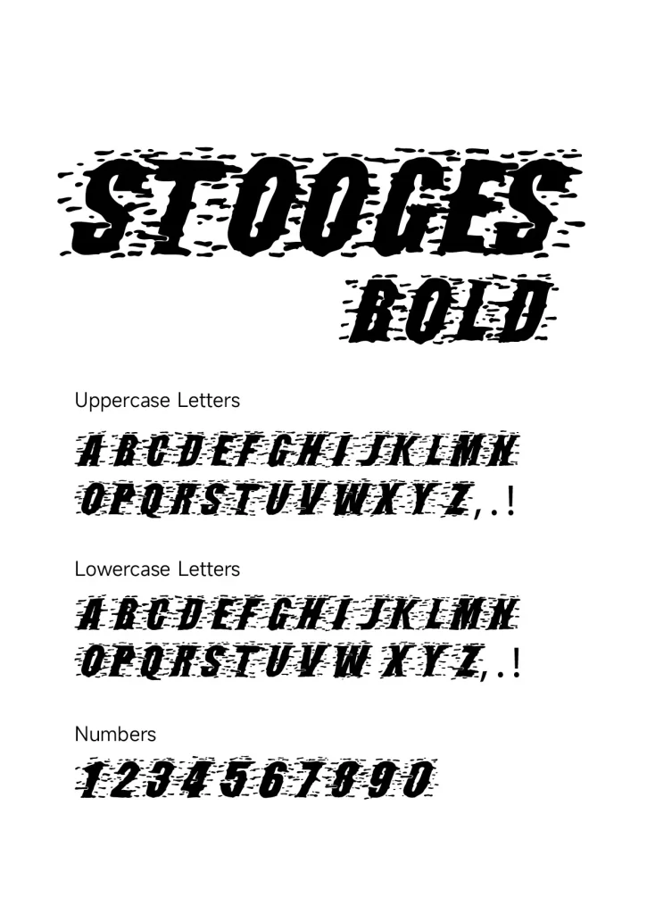 Stooges Bold font download