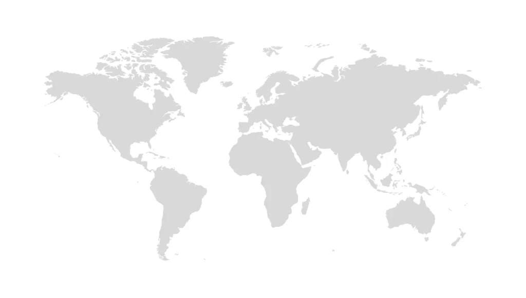 World map grey vector illustration