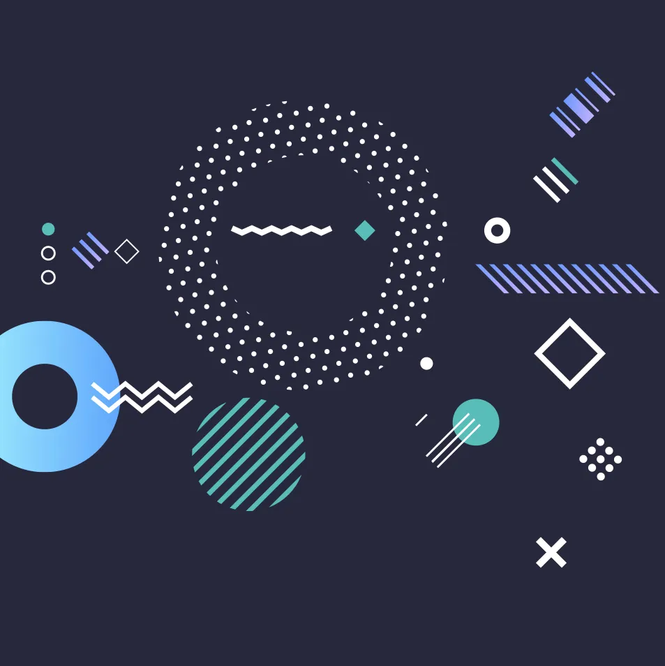 geometric figure lines vector illustration
