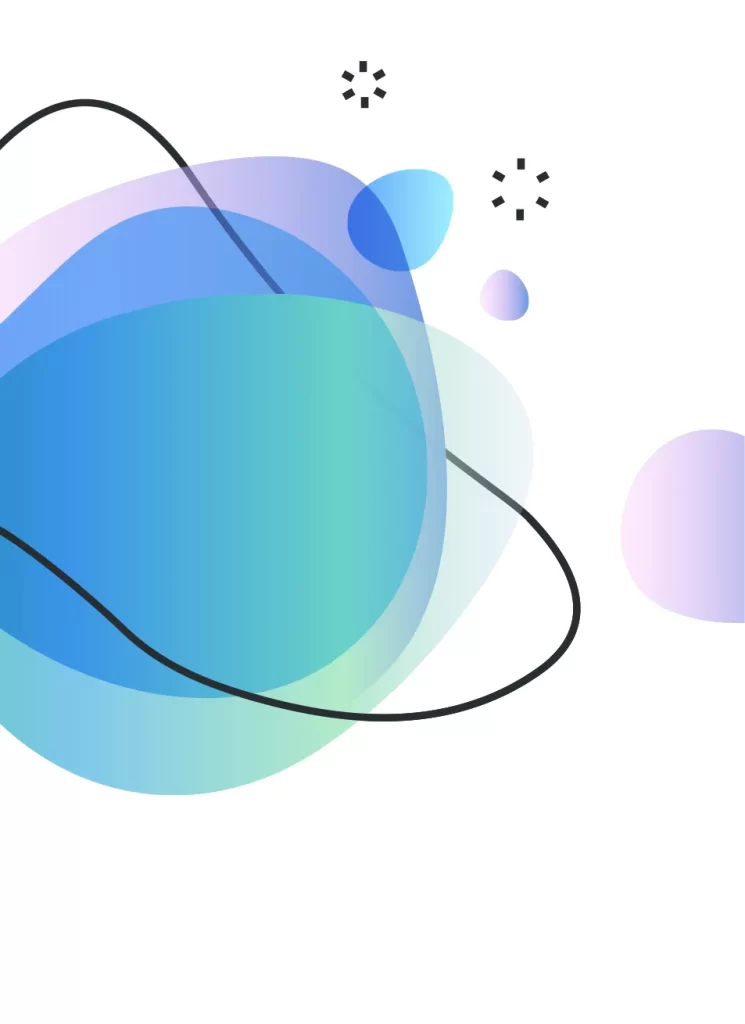 round abstract lines vector background