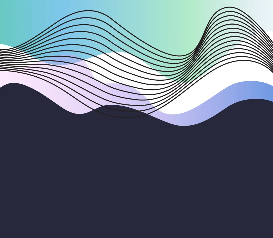 wave curve vector illustration background
