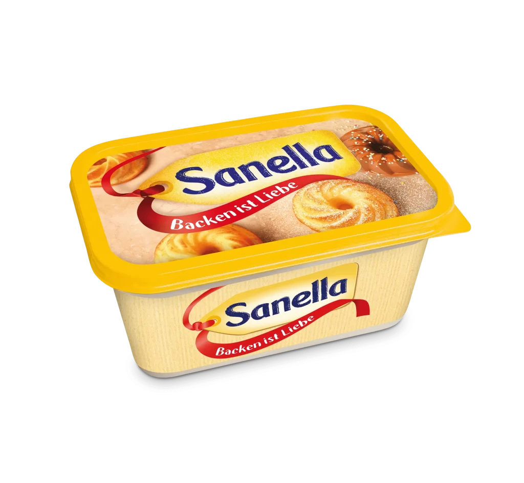 Sanella margarine packaging 400g