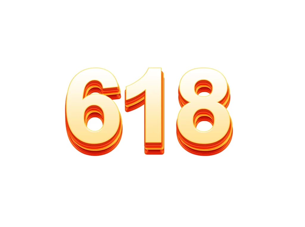 618 3D typography PSD