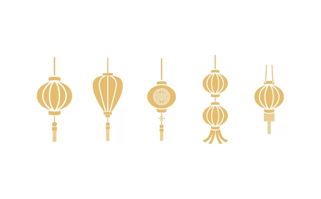 Chinese lantern vector illustration