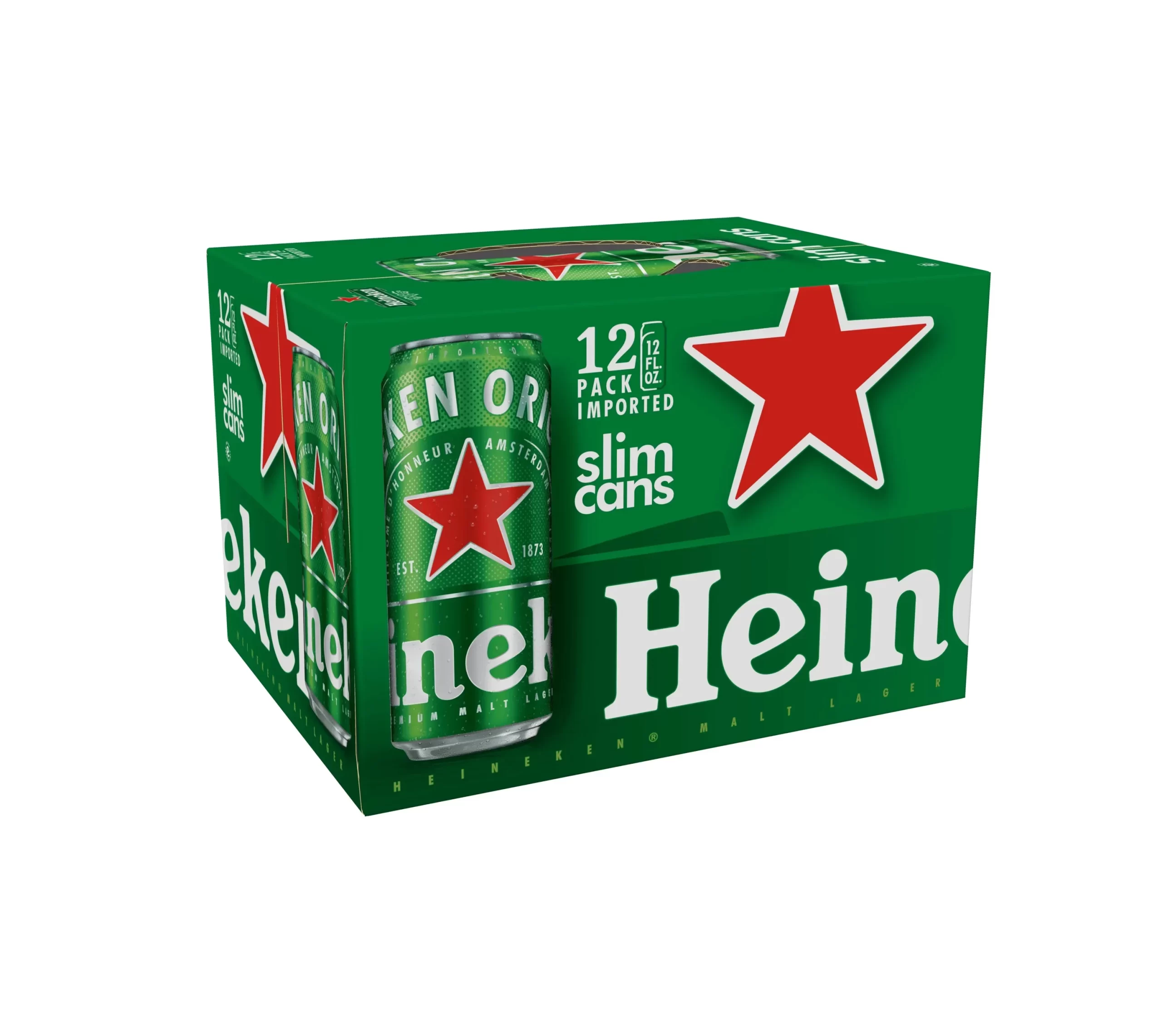 Heineken Slim Can 12 Pack Packaging
