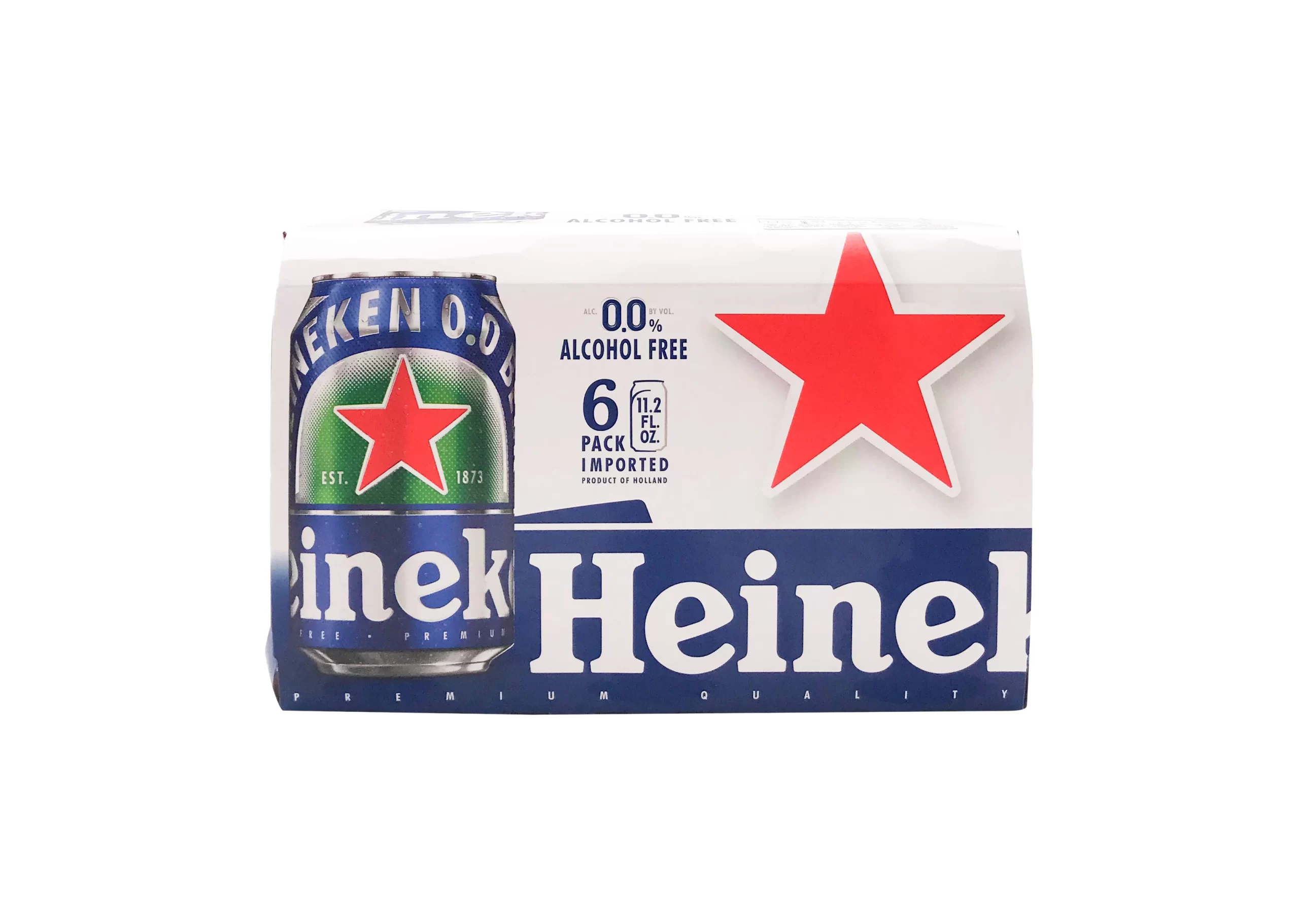Heineken 0.0 Alcohol Free Beer Six Pack Cans Packaging