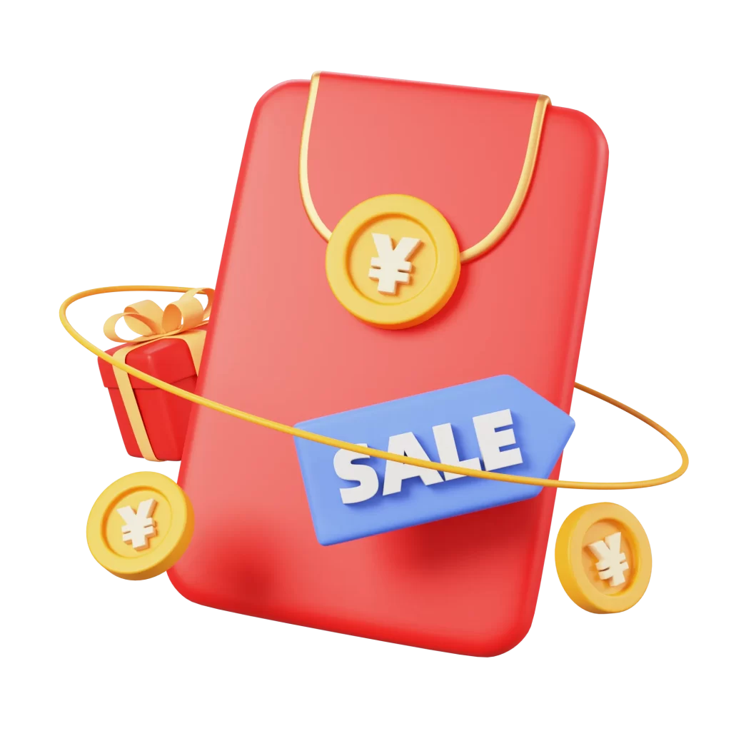 Red Envelope 3D sale icon