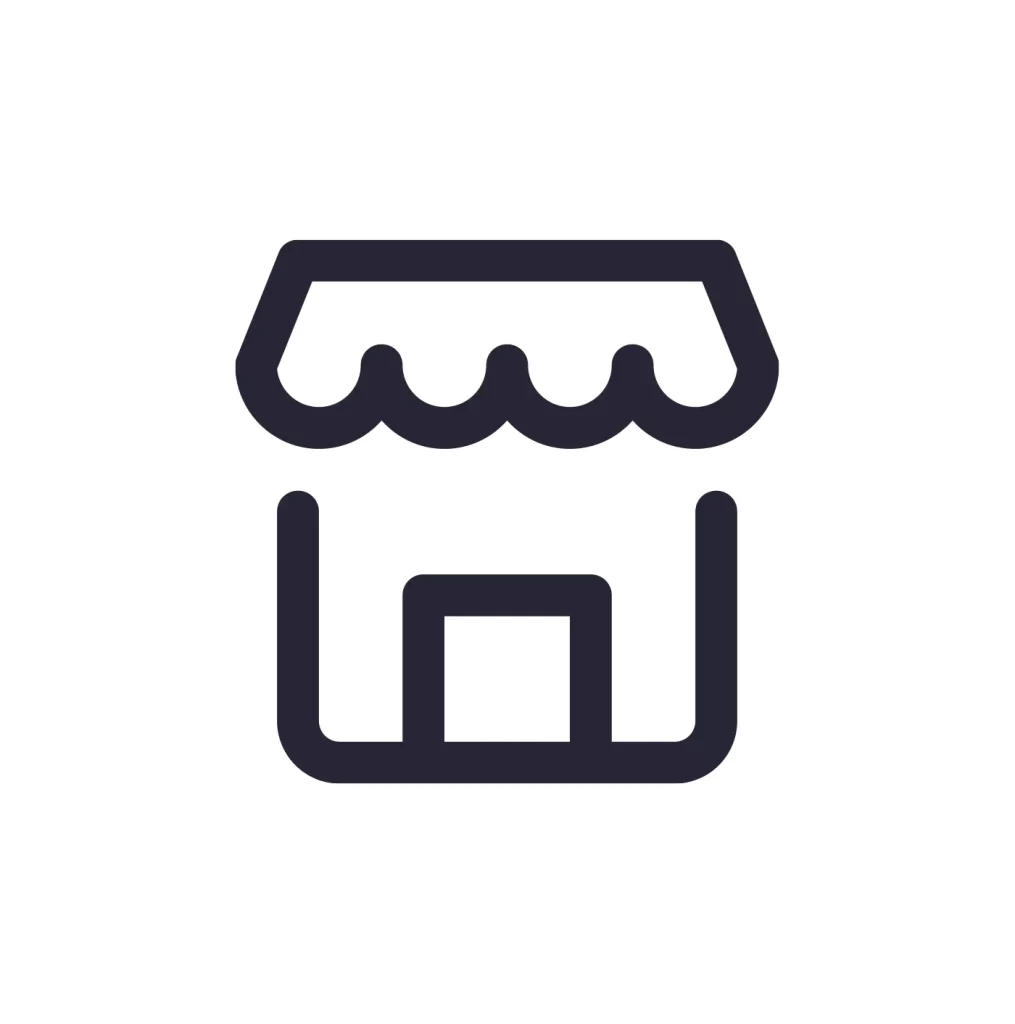 Shop store vector icon