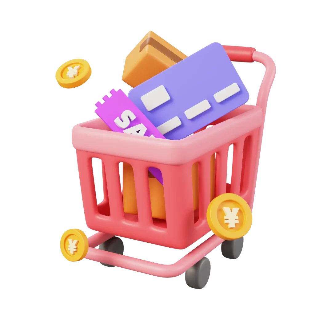 Shopping cart 3D sale C4D
