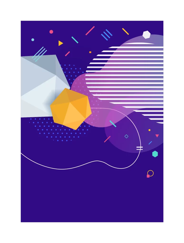background geometric figure 3D vector