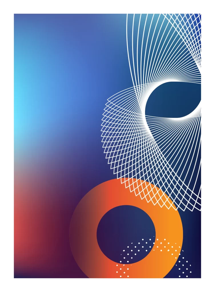 background lines round circle vector Gradient