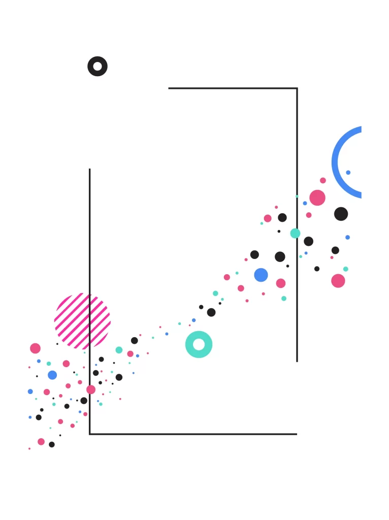 circle dots vector illustration background