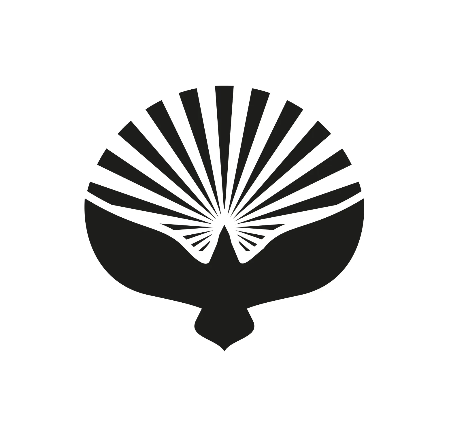 Eagle Sun Design black and white eagle vector logo