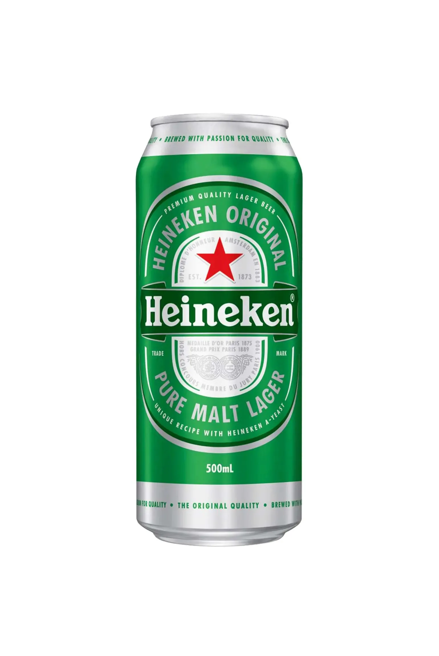 Heineken Original Lager Beer Can Packaging