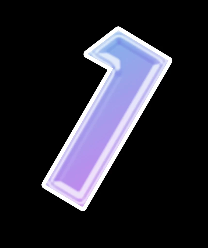 number 1 3D psd
