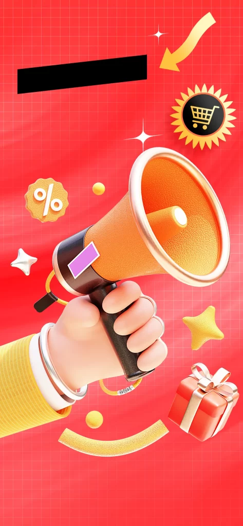 sale gift megaphone loudspeaker PSD