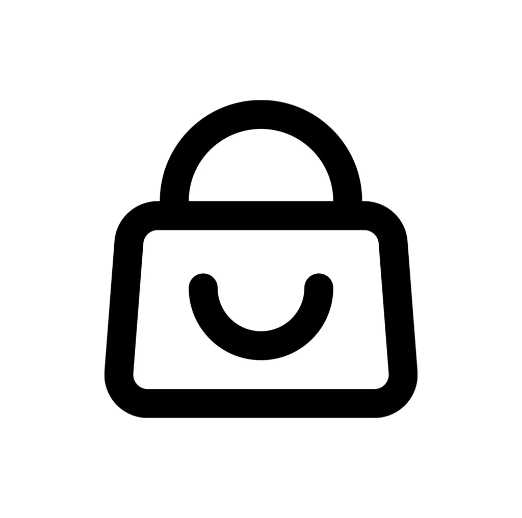 shopping bag vector icon